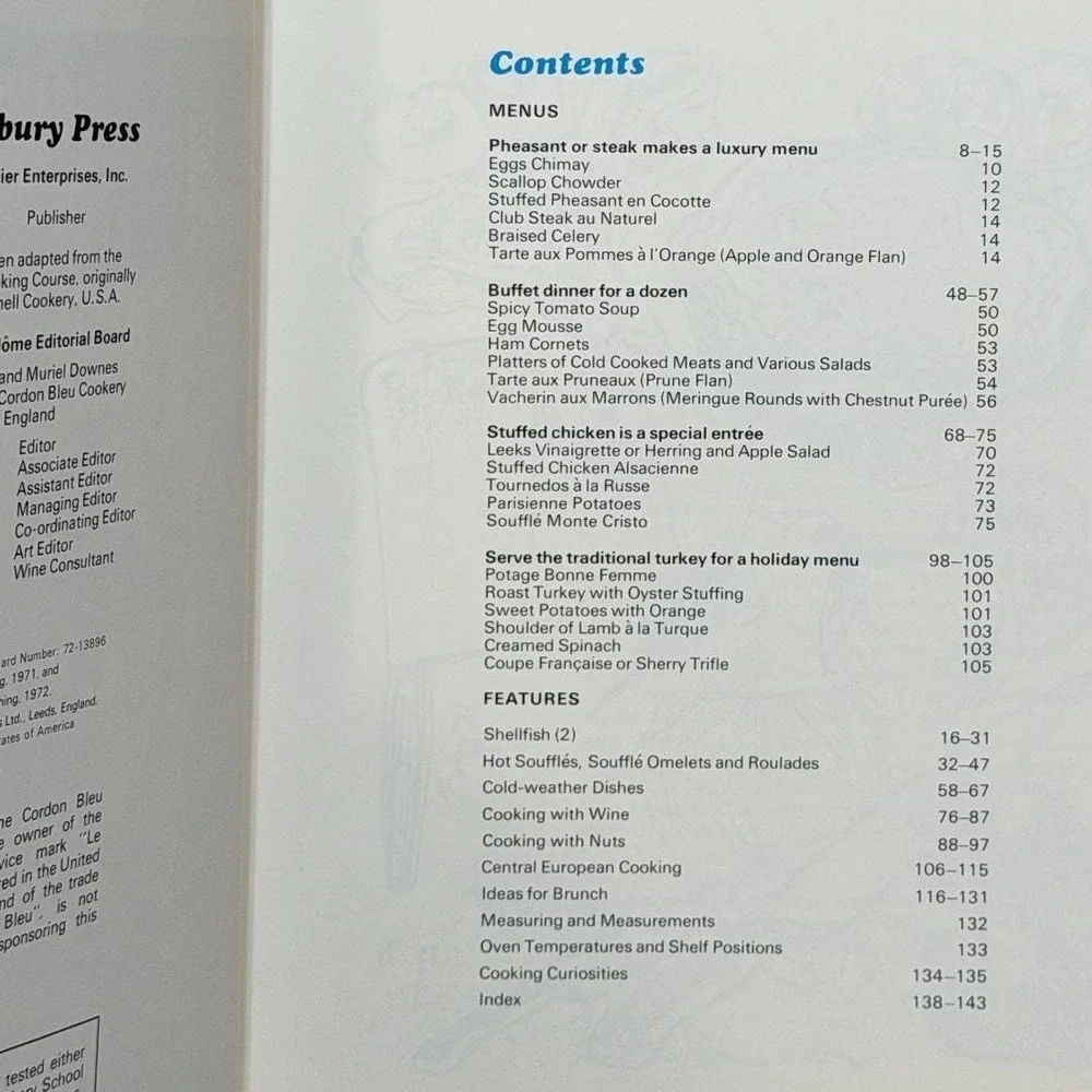 Vintage 1972 Grand Diplôme Cooking Course Vols 9-12 HC Cookbook Gourmet Recipes